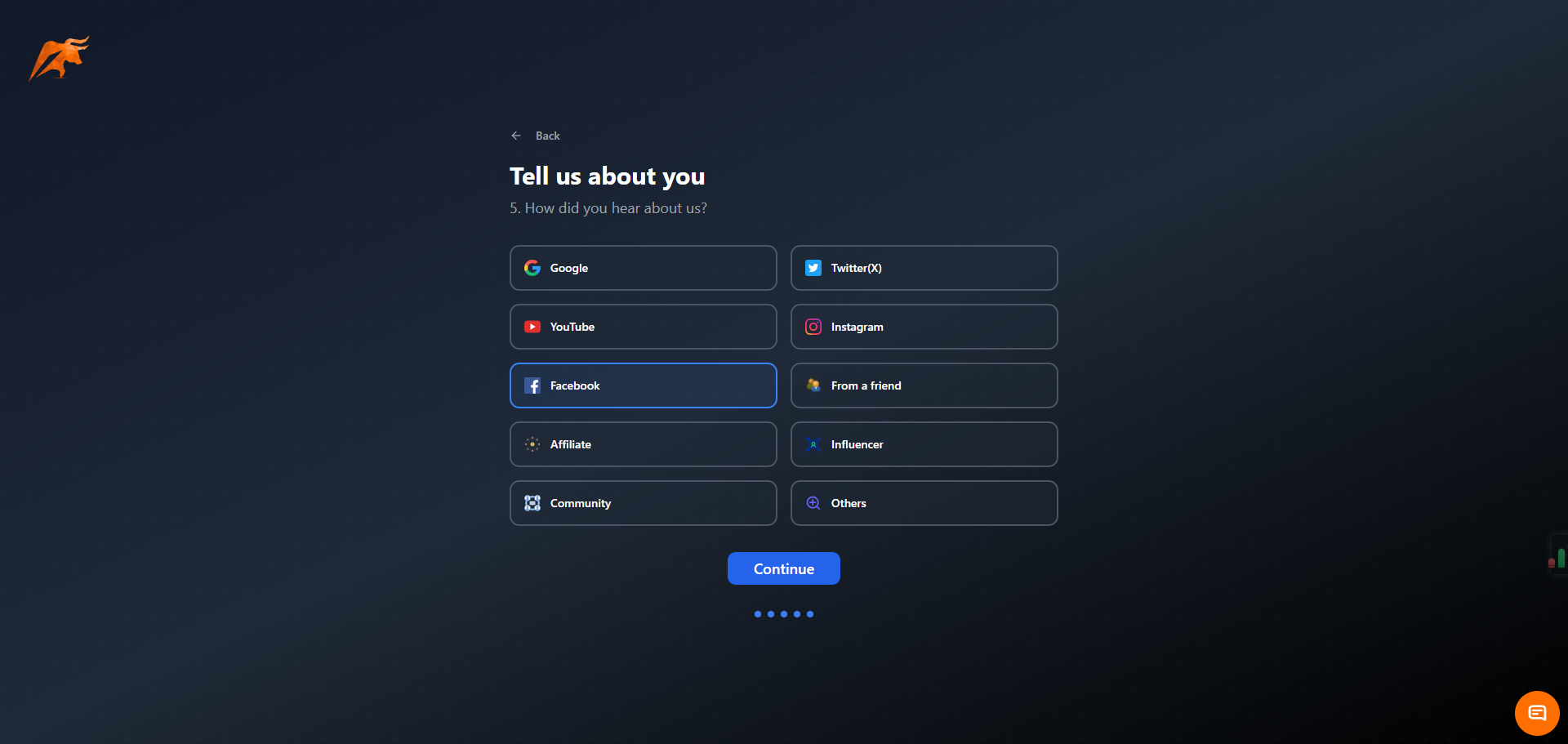 Screenshot: Dashboard after Google login