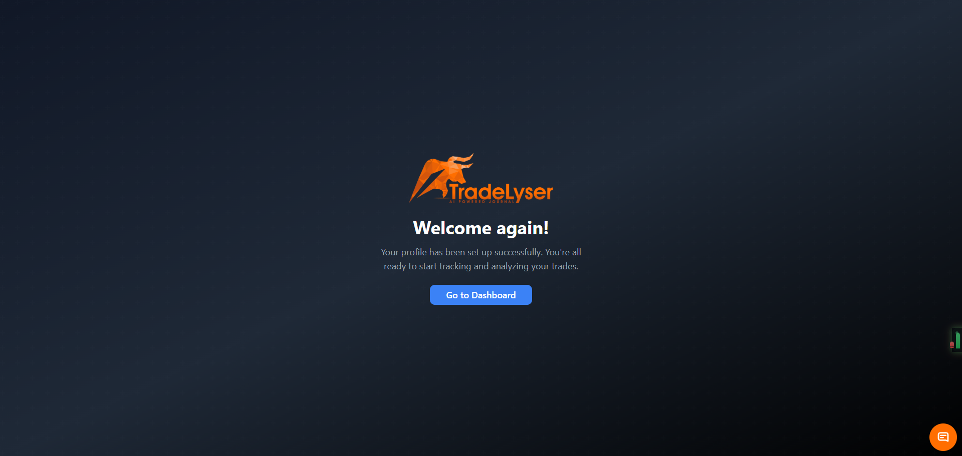 Screenshot: Dashboard after Google login